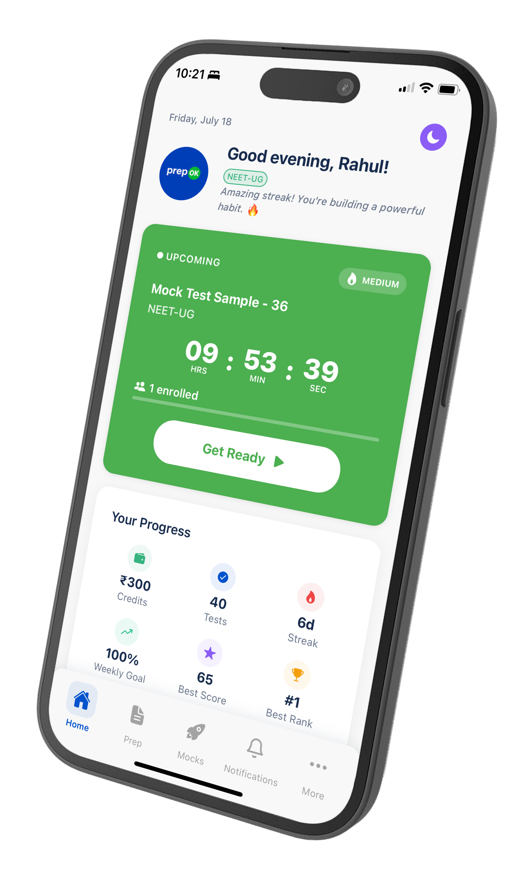 PrepOK App Interface